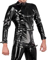 Gloss PVC Body Suit with 2-Way Zipper Thru Crotch