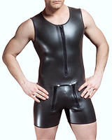 Neoprene Short Suit with Zipped Front Flap