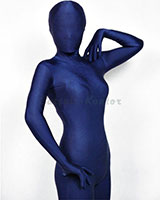 Dark Blue Shiny Zenshin Tights Suit